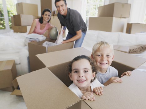 Loading furniture into a removals vehicle for a Hounslow move