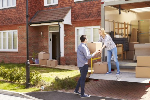 Moving van service for homes in Hounslow on a local street