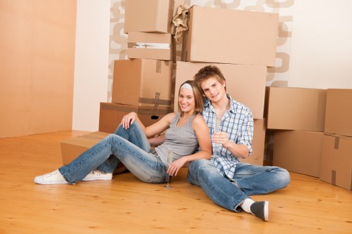 Moving truck ready for a local house move in Hounslow