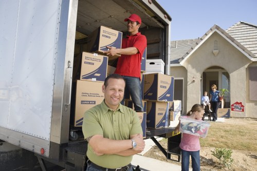 Local transfer station handling separated waste from a Hounslow house move