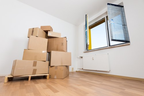 Local moving truck service handling boxes and appliances