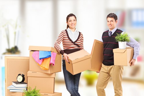 Commercial movers relocating office furniture in Hounslow